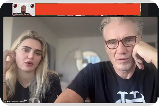 Олександр Кужель та Дольф Лундґрен